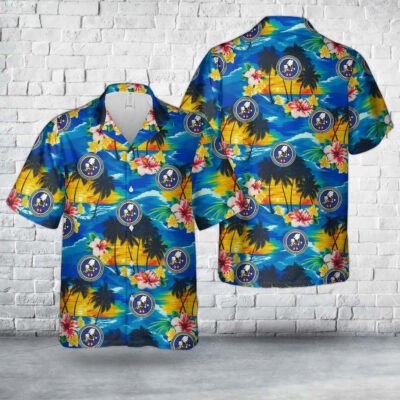 Navy Hawaiian Shirt, Us Navy Seabee Naval Mobile Construction Battalion 11 (Nmcb 11) Hawaiian Shirt, Navy Shirts Mens