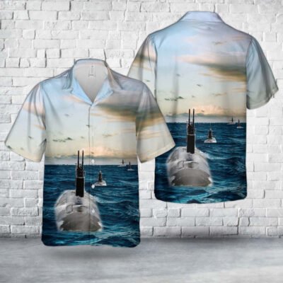 Navy Hawaiian Shirt, Us Navy Submarine Bubblehead Hawaiian Shirt, Navy Shirts Mens