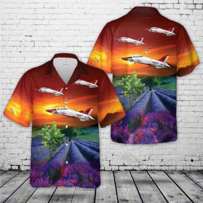 Navy Hawaiian Shirt, Us Navy T-45C Goshawk Training Air Wing Two (Tw-2) Hawaiian Shirt, Navy Shirts Mens
