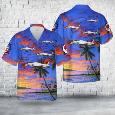Navy Hawaiian Shirt, Us Navy Training Squadron 21 (Vt-21) Redhawks T-45C Goshawk Hawaiian Shirt, Navy Shirts Mens