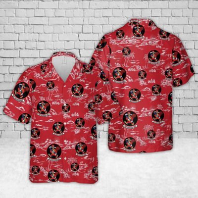 Navy Hawaiian Shirt, Us Navy Va-66 Badge Hawaiian Shirt, Navy Shirts Mens
