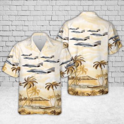 Navy Hawaiian Shirt, Us Navy Vc-7 Mcdonnell Douglas F-4 Phantom Ii Hawaiian Shirt, Navy Shirts Mens