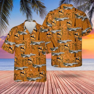 Navy Hawaiian Shirt, Us Navy Vf-31 Grumman F-14D Tomcat Hawaiian Shirt, Navy Shirts Mens