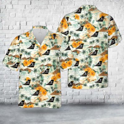 Navy Hawaiian Shirt, Us Navy Vf-84 Jolly Rogers F-14A Tomcat Tail Hawaiian Shirt, Navy Shirts Mens