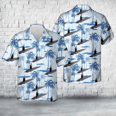 Navy Hawaiian Shirt, Us Navy Virginia-Class Submarine Hawaiian Shirt, Navy Shirts Mens