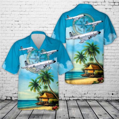 Navy Hawaiian Shirt, Us Navy Vp-26 Tridents P-3C Hawaiian Shirt, Navy Shirts Mens