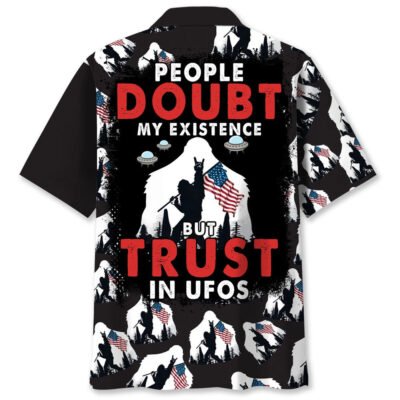 People Doubt My Existence Bigfoot Hawaiian Shirt, Funny Hawaiian Shirt, Cool Hawaiian Shirts, Best Hawaiian Shirts