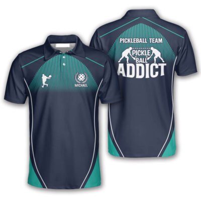 Pickleball Polo Shirts, Pickleball?Addict Pickleball Polo Shirts