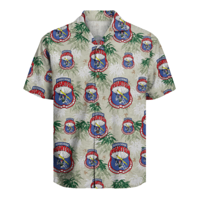 Army Hawaiian Shirt, US Army Phantom Airborne Brigade Hawaiian Shirt, Veteran Hawaiian Short Sleeve Shirt