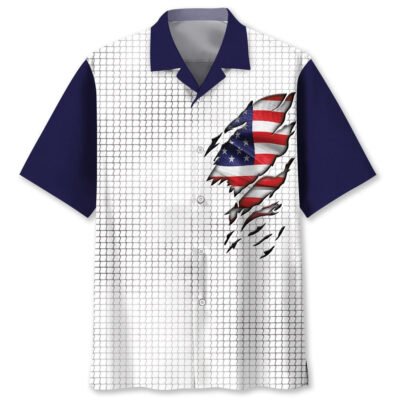 Tennis American Hawaiian Shirt, Funny Hawaiian Shirt, Usa Hawaiian Shirt, Vintage Hawaiian Shirts