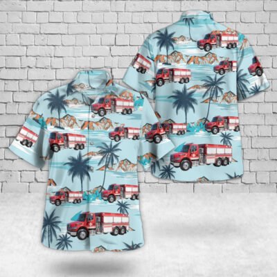 Texas Hawaiian Shirt, Beaumont, Texas, Jefferson County ESD No4 Hawaiian Shirt