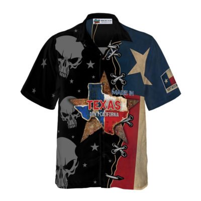 Texas Hawaiian Shirt, Made In Texas Don't California My Texas Hawaiian Shirt, Summer Beach Shirt