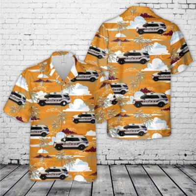 Texas Hawaiian Shirt, McAllen ISD Police Department, McAllen, Police Hawaiian Shirt