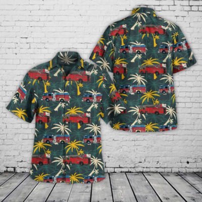 Texas Hawaiian Shirt, Saint Hedwig, Texas, Bexar County ESD 12 Fire Rescue Hawaiian Shirt, Hawaiian Firefighter Shirts
