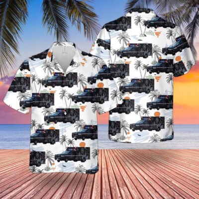Texas Hawaiian Shirt, Texas Harris County Emergency Corps Hawaiian Shirt, EMS Hawaiian Shirt