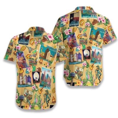 Texas Hawaiian Shirt, Texas Love Hawaiian Shirts, Summer Beach Shirt