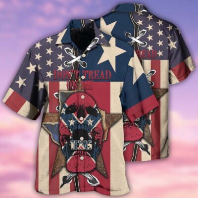 Texas Hawaiian Shirt, Texas Peace Life Skull Style Hawaiian Shirt, Summer Beach Shirt