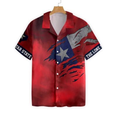 Texas Hawaiian Shirt, Texas The Lone Star State Hawaiian Shirt, Summer Beach Shirt