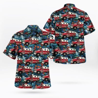 Texas Hawaiian Shirt, Tolar Volunteer Fire Department, Texas Hawaiian Shirt, Hawaiian Firefighter Shirts