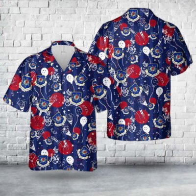 Texas Hawaiian Shirt, US Air Force Texas Air National Guard 254th Combat Communications Group, Military Hawaiian Shirt