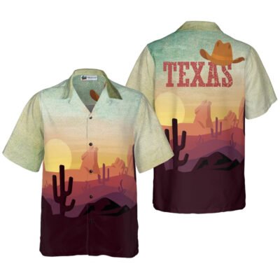 Texas Hawaiian Shirt, Vintage Texas Hawaiian Shirts, Summer Beach Shirt