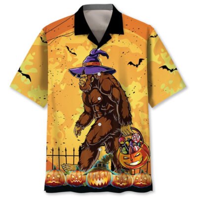 This Is My Human Costume Bigfoot Halloween Hawaiian Shirt, Funny Hawaiian Shirt, Cool Hawaiian Shirts, Best Hawaiian Shirts