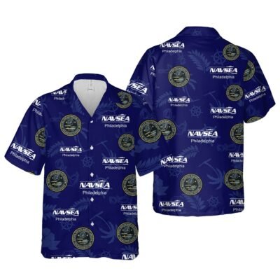 NAVSEA Philadelphia New Hawaiian Shirt, US Navy Hawaiian Shirt