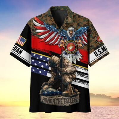 US MARINES VETERAN Hawaiian Shirt - GS3793