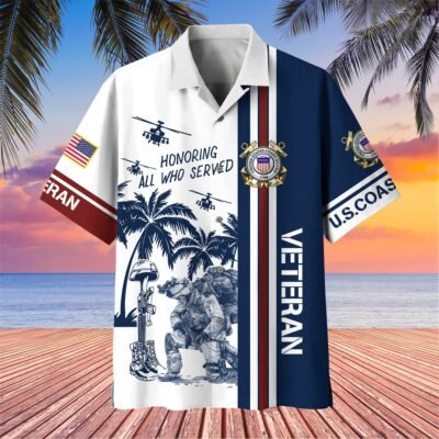 US COAST GUARD VETERAN Hawaiian Shirt - GS3754
