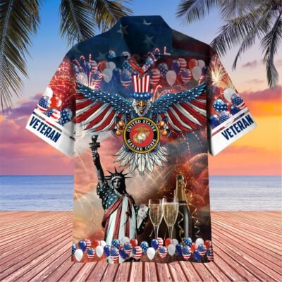 US MARINES VETERAN Hawaiian Shirt - GS3779