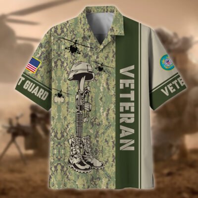 US COAST GUARD VETERAN Hawaiian Shirt - GS4265