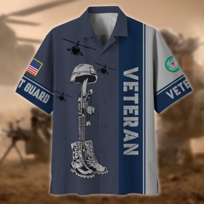US COAST GUARD VETERAN Hawaiian Shirt - GS4267