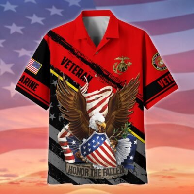 US MARINES VETERAN Hawaiian Shirt - GS3645