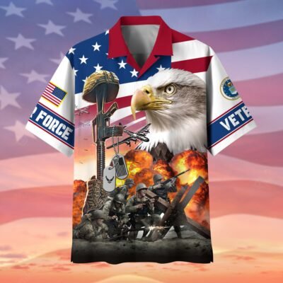 US AIR FORCE VETERAN Hawaiian Shirt - GS3542
