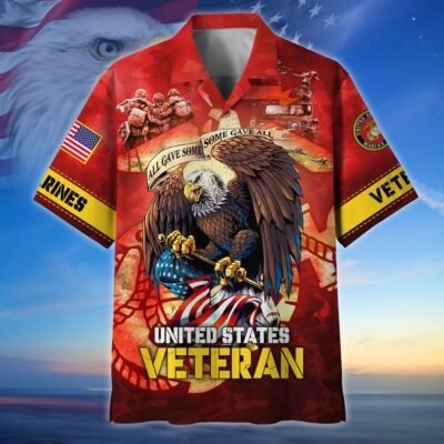 US MARINES VETERAN Hawaiian Shirt - GS3561