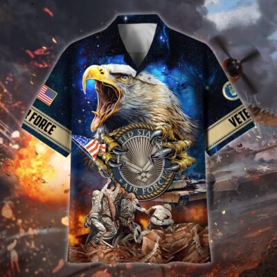 US AIR FORCE VETERAN Hawaiian Shirt - GS3631