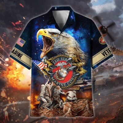 US MARINES VETERAN Hawaiian Shirt - GS3632