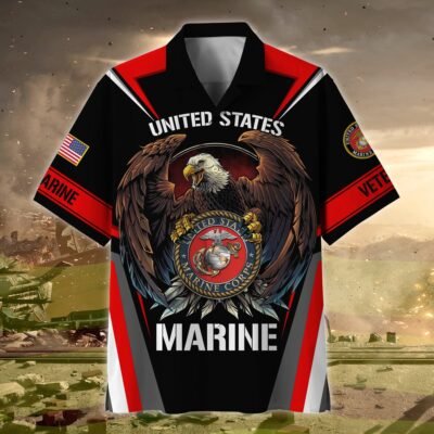 US MARINES VETERAN Hawaiian Shirt - GS3825