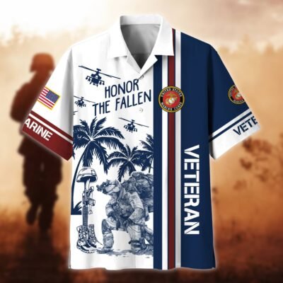 US MARINES VETERAN Hawaiian Shirt - GS3611
