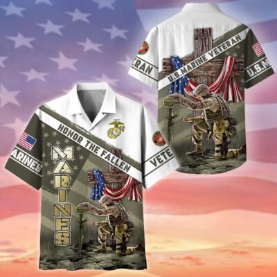 US MARINES VETERAN Hawaiian Shirt - GS4128