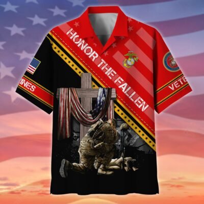 US MARINES VETERAN Hawaiian Shirt - GS3832
