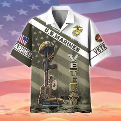 US MARINES VETERAN Hawaiian Shirt - GS4093