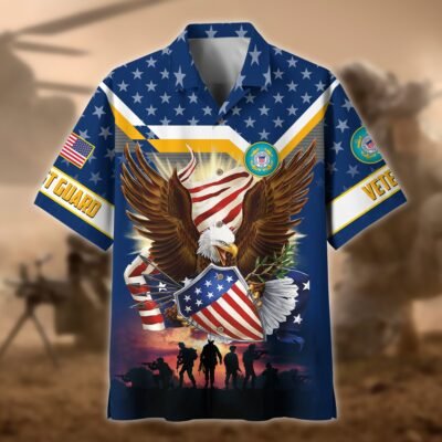 US COAST GUARD VETERAN Hawaiian Shirt - GS3486