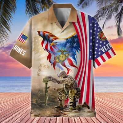US MARINES VETERAN Hawaiian Shirt - GS3996