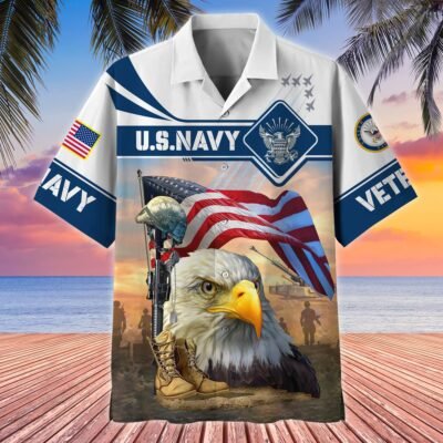 US NAVY VETERAN Hawaiian Shirt - GS4044
