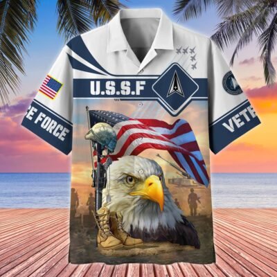 US SPACE FORCE VETERAN Hawaiian Shirt - GS4048