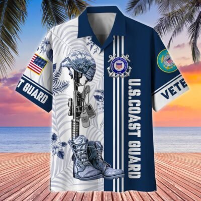 US COAST GUARD VETERAN Hawaiian Shirt - GS4273