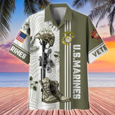 US MARINES VETERAN Hawaiian Shirt - GS4274