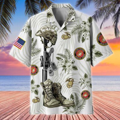 US MARINES VETERAN Hawaiian Shirt - GS4180