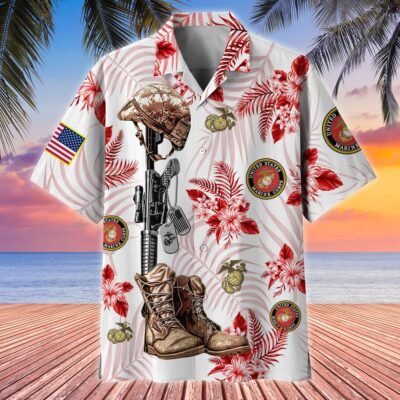 US MARINES VETERAN Hawaiian Shirt - GS4182